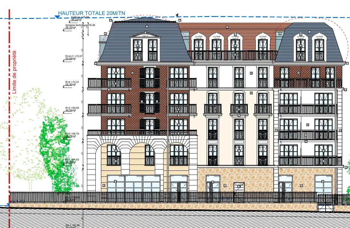 Construction d’immeubles : logements en accession et sociaux, 1 niveau de sous-sol — Chelles (77)