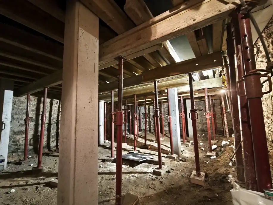 Reprise d’un plancher existant de cave d’un bâtiment haussmannien et réfection d’étanchéité — Paris (75)